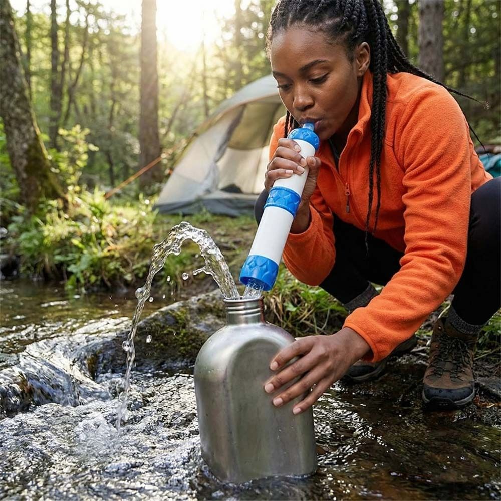 Water Purification Straw - Mini Pajita Purificadora de Agua, Filtro
