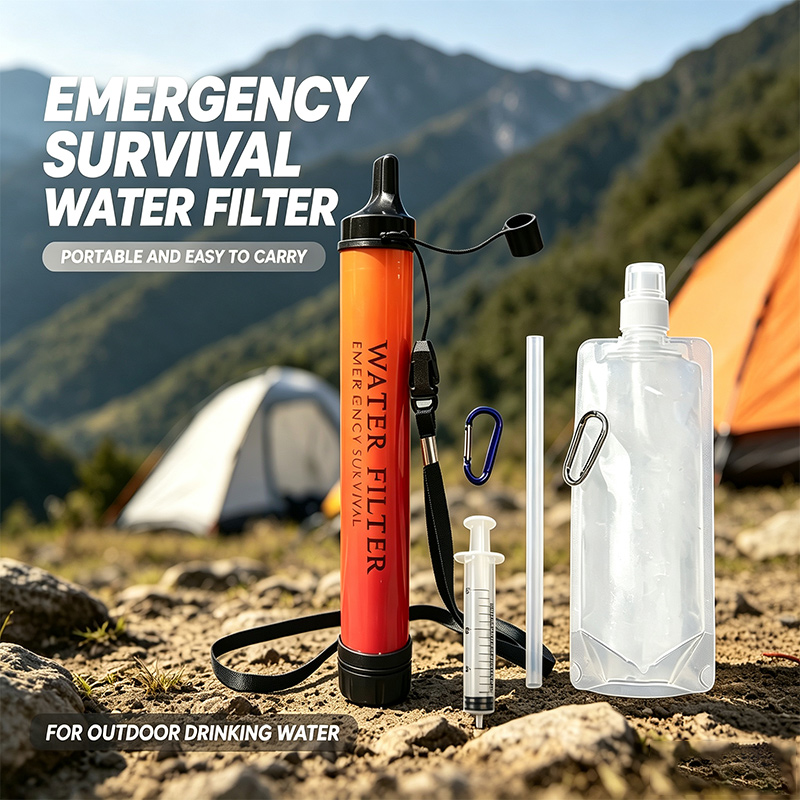 Water Purification Straw - Mini filtro de agua portátil para