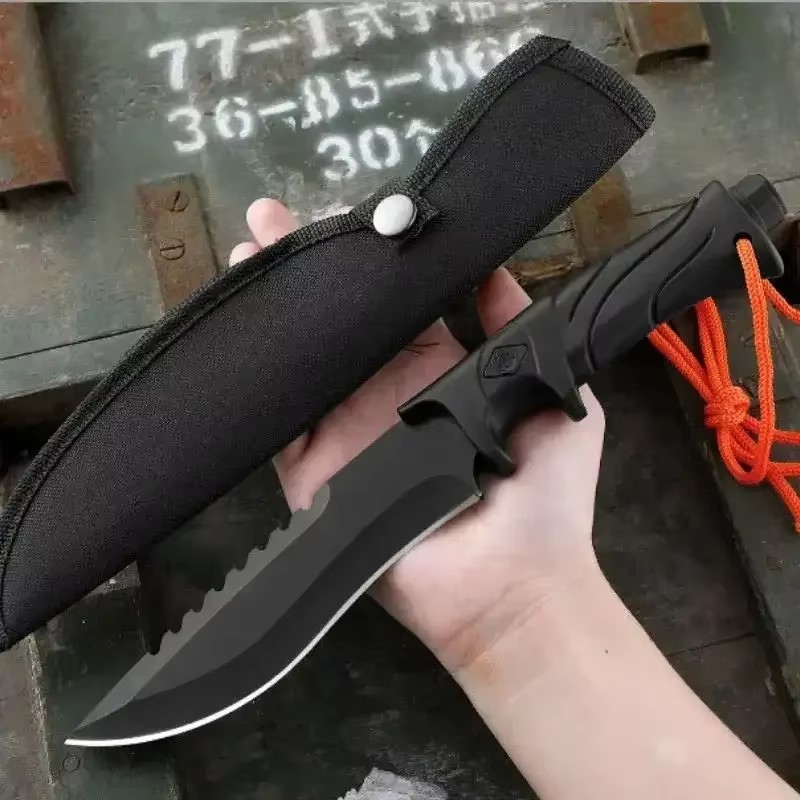 Bushcraft Knife Fixed - Cuchillo recto de alta dureza para