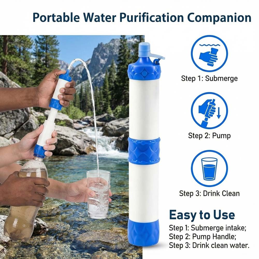 Mini Pajita Purificadora de Ag - Water Purification Straw reseña y precio