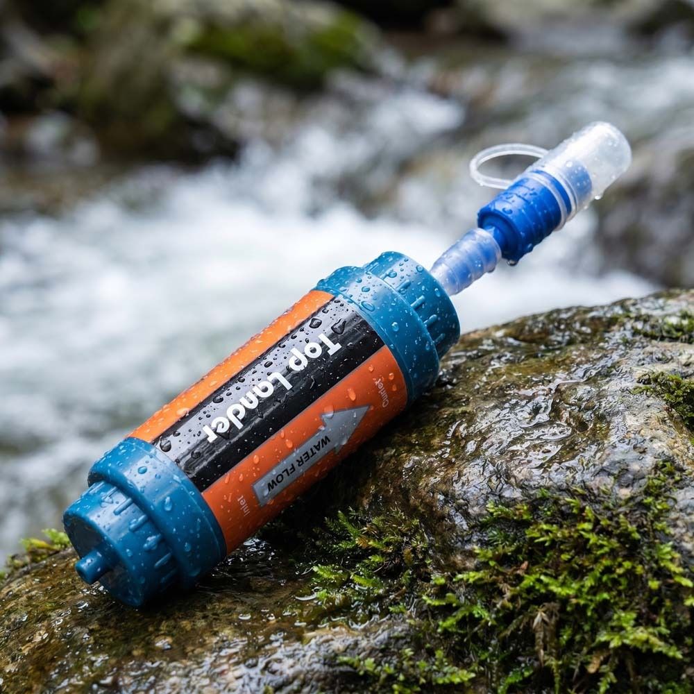 Mini filtro de agua portátil t - Water Purification Straw reseña y precio