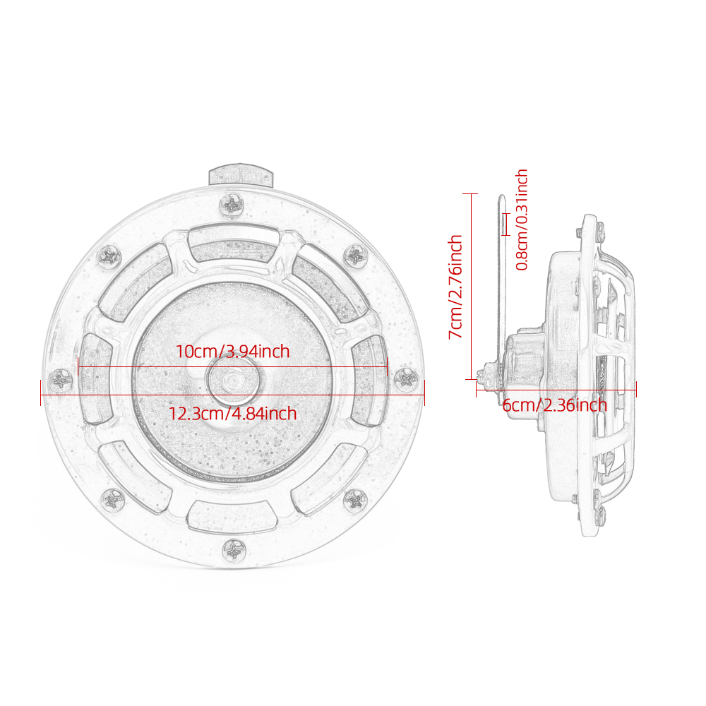 Bocina de coche de 12V, 110DB, - Emergency Whistle Loud reseña y precio