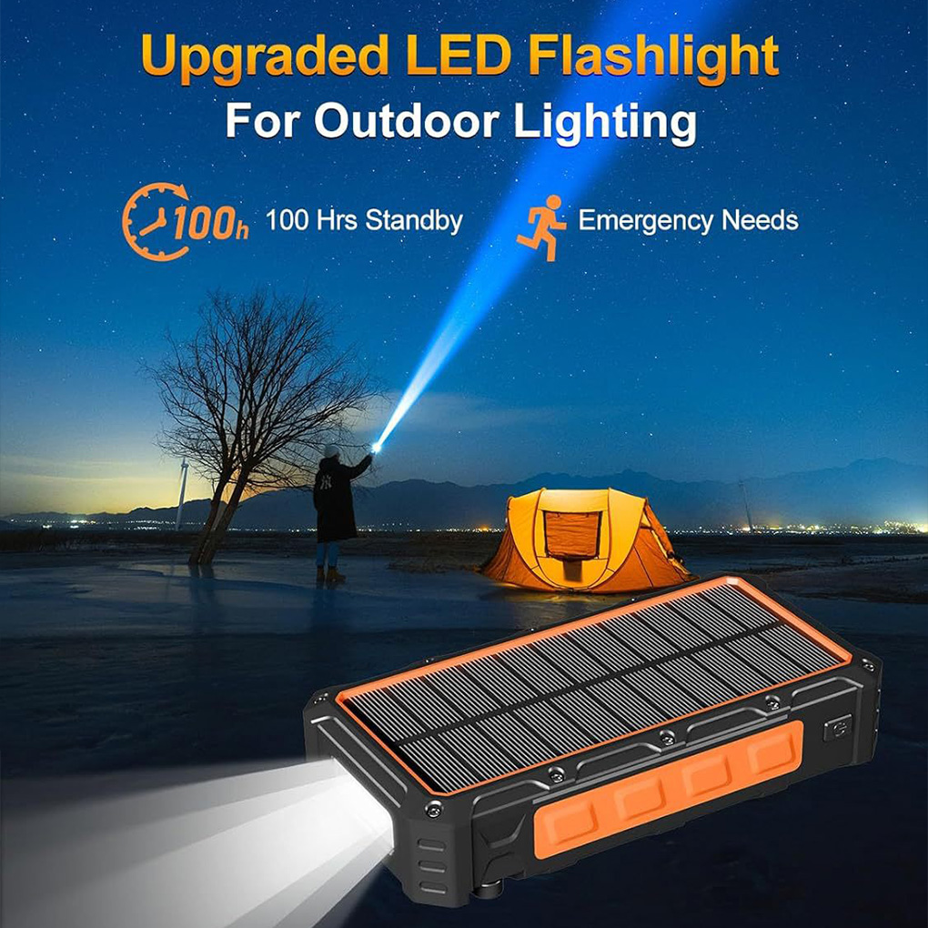 Banco de energía con manivela  - Solar Emergency Charger reseña y precio