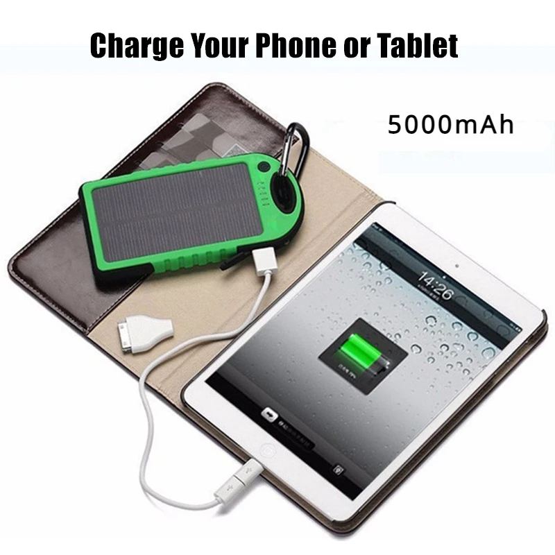 Nueva batería externa portátil - Solar Emergency Charger reseña y precio