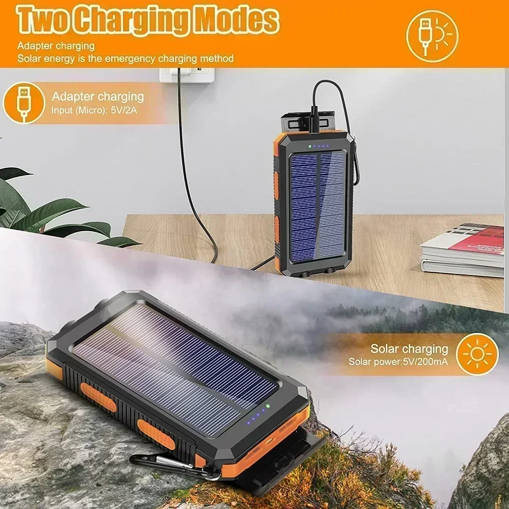 Banco de energía Solar de 5000 - Solar Emergency Charger reseña y precio
