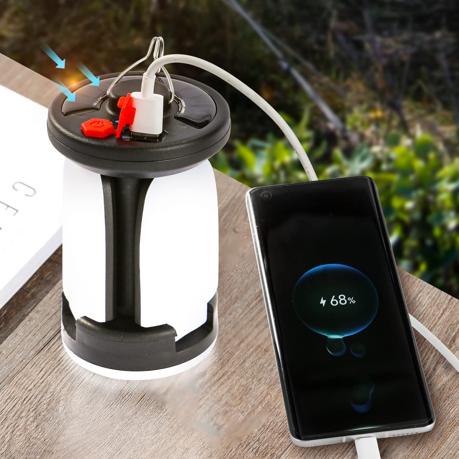 Linterna de Camping LED Solar  - Solar Emergency Charger reseña y precio