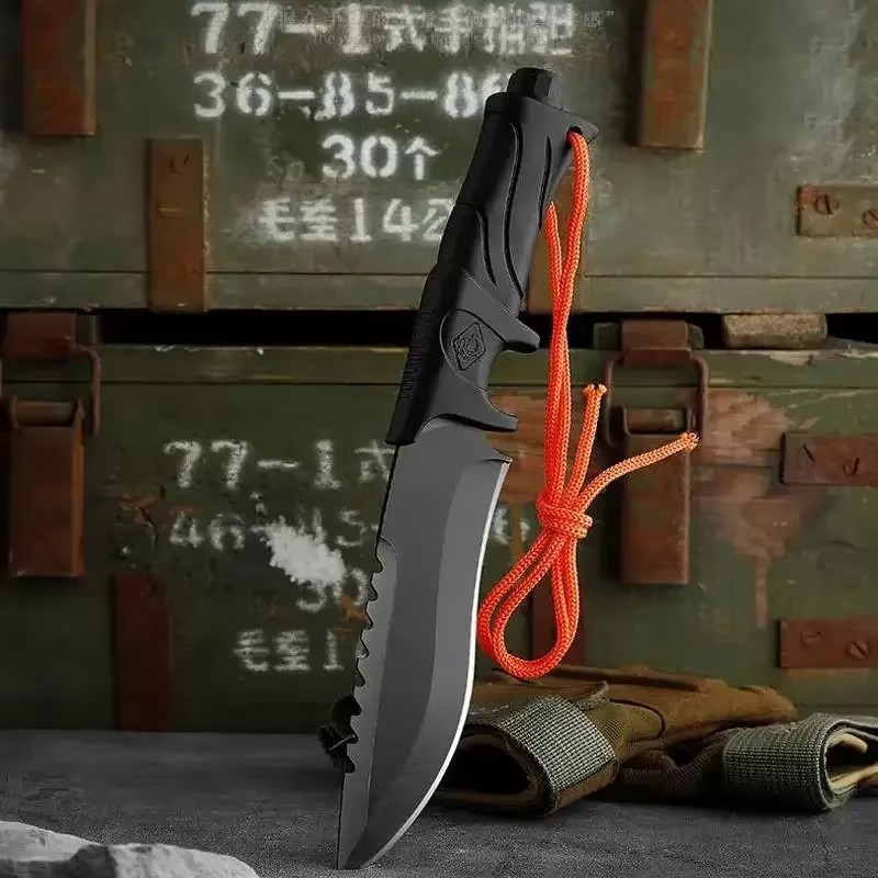 Cuchillo recto de alta dureza  - Bushcraft Knife Fixed reseña y precio